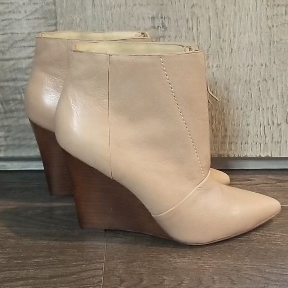 Joe's Nude Leather Booties - Picture 4 of 5